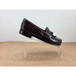 JOHNSTON & MURPHY  LEATHER LOAFER BURGUNDY 15-1094 HAYES MENS SHOE 9.5W